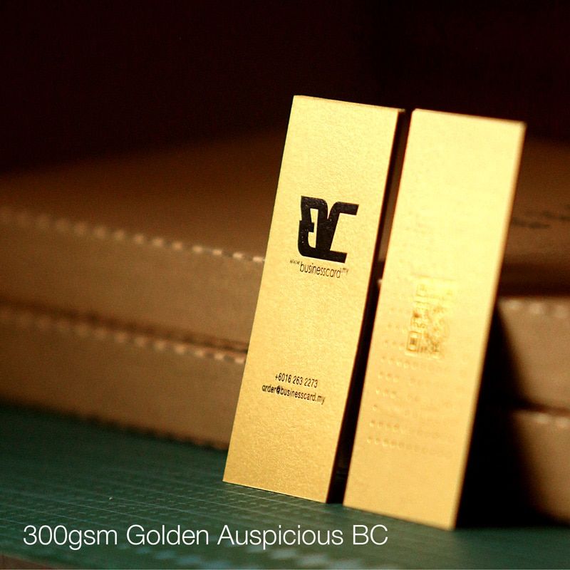 Auspicious Golden Business Card